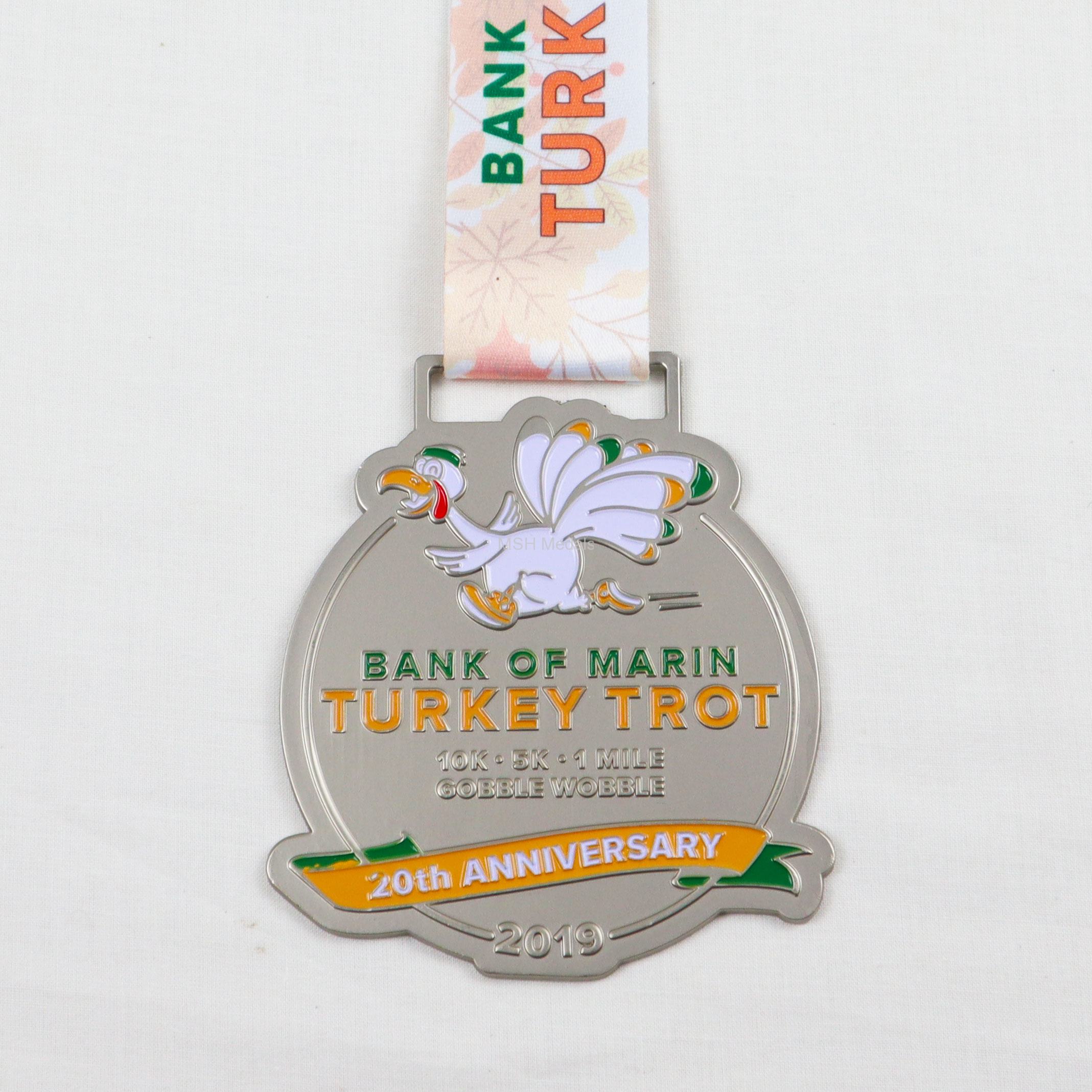 Marin turkey trot 10k 5k medal