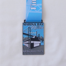 half marathon medal with glitter