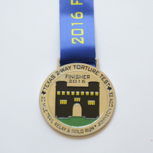 Shiny silver 3" medal