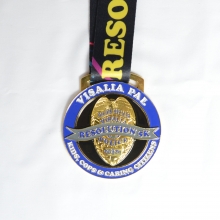 Police badge race medal