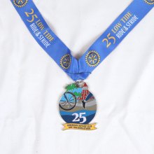 Bike and Run Race medal