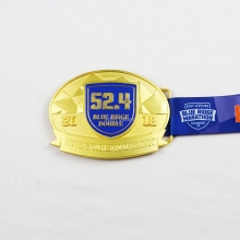 blue ridge double marathon medal