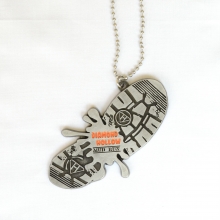 Mud Run medal with ball chains