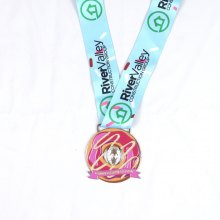 Donut run race medal