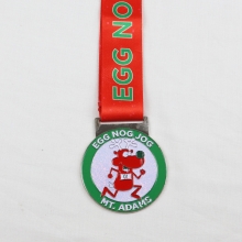 egg nog jog 5k medal