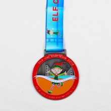 elf on the run 5k 10k medal