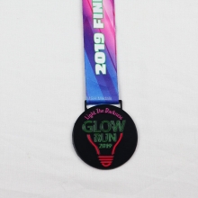 glow run glow in the dark medal