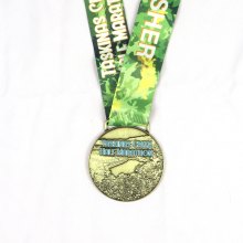 Half marathon antique finish medal