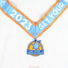 silicone colon cancer kids run medal