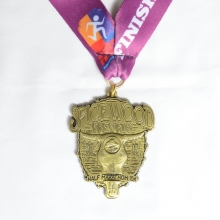 Wine run race medal