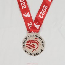 Turkey trot race medal