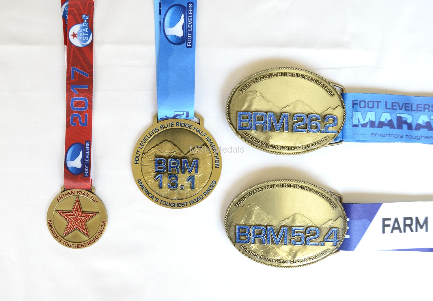 Race medal set for Blue Ridge Marathon series