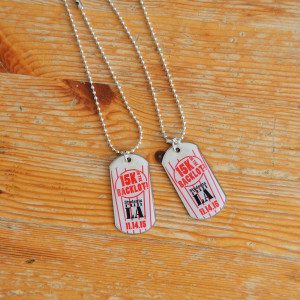 Backlot-run-dog-tag.  Custom printed dog tag