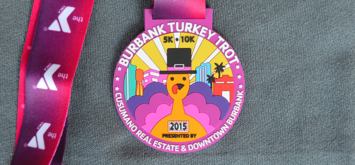 Turkey Trot Race Medal in Silicone Material