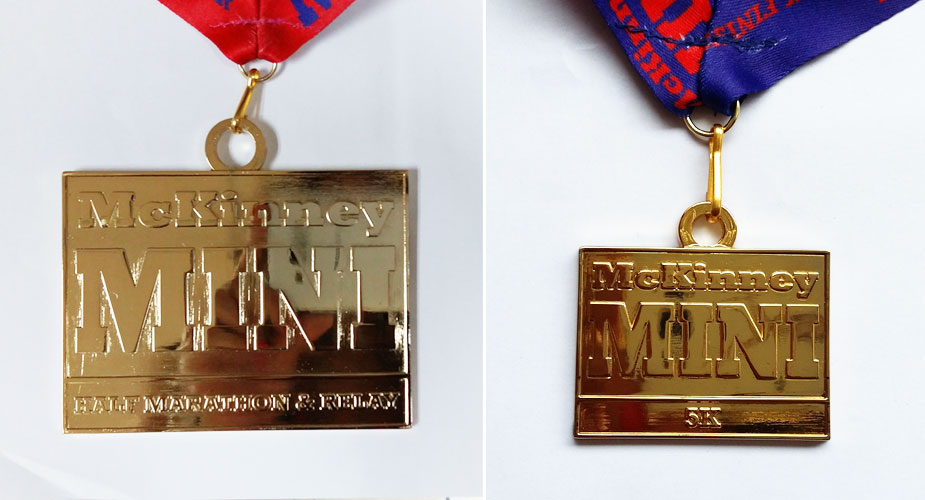 Gold Race Medal Design