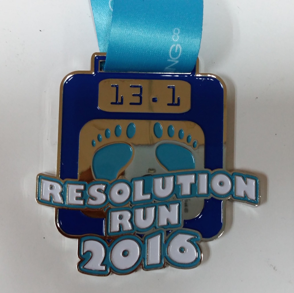 Finished marathon medal