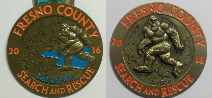 Custom 5K 3D Race Medal – SAR Wild Run