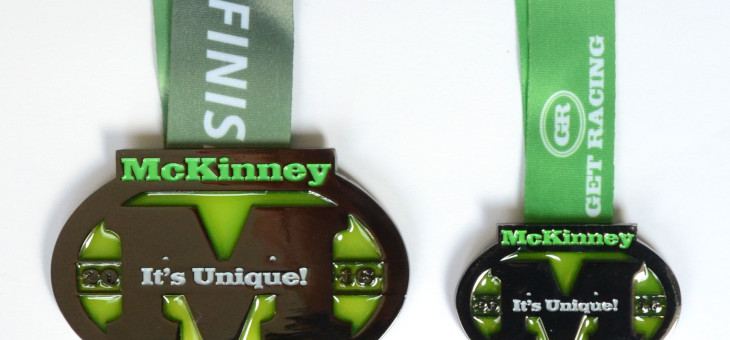 Running race medal set – semi-transparent ink