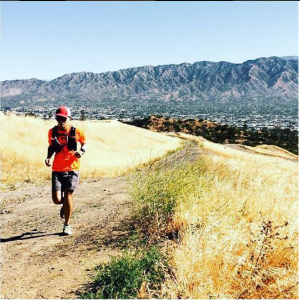 San Gabriel mountain in the background