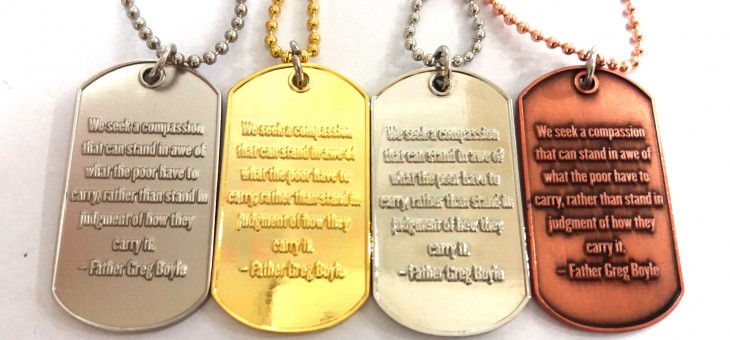 Custom dog tags as race medals