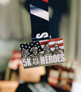 Veterans Day 5K for Heroes 3D medal