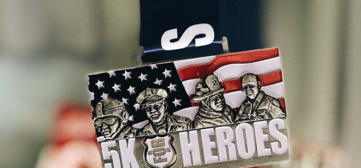 Veterans Day 5K for Heroes 3D medal