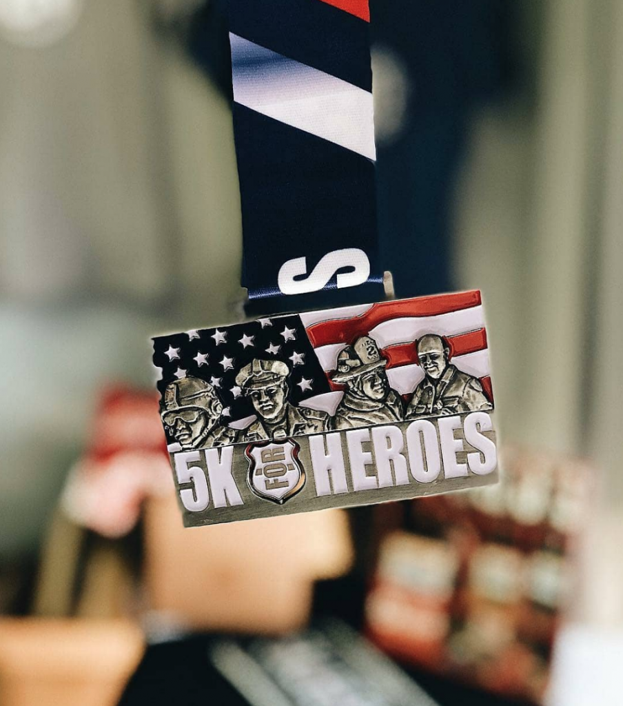 Custom Veteran's Day Race Medal