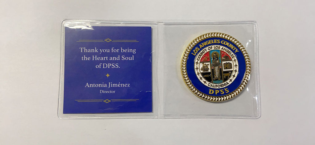 challenge coin with custom insert card