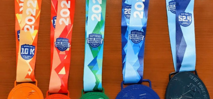 Bright Color Race Medals for Marathon Series