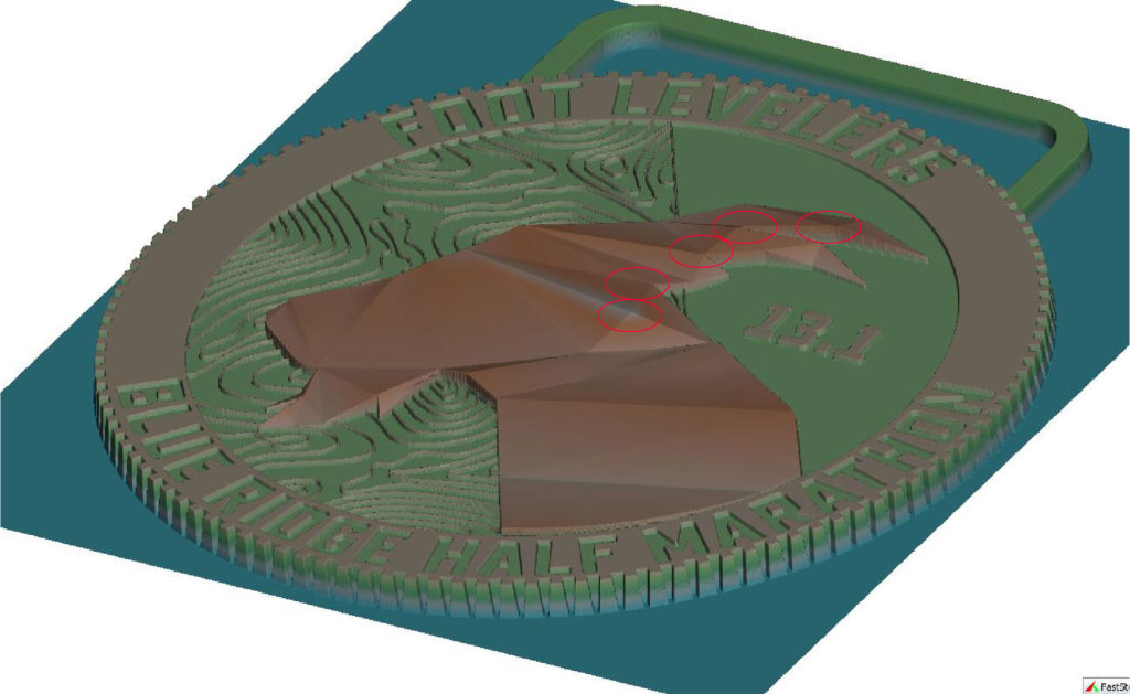 Blue Ridge medal 2022 3D rendering