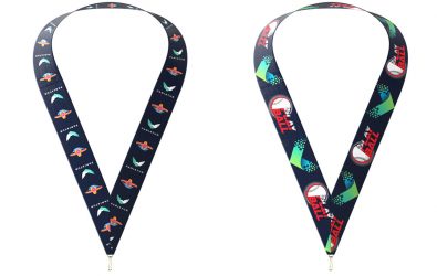 sublimated neckband ribbons